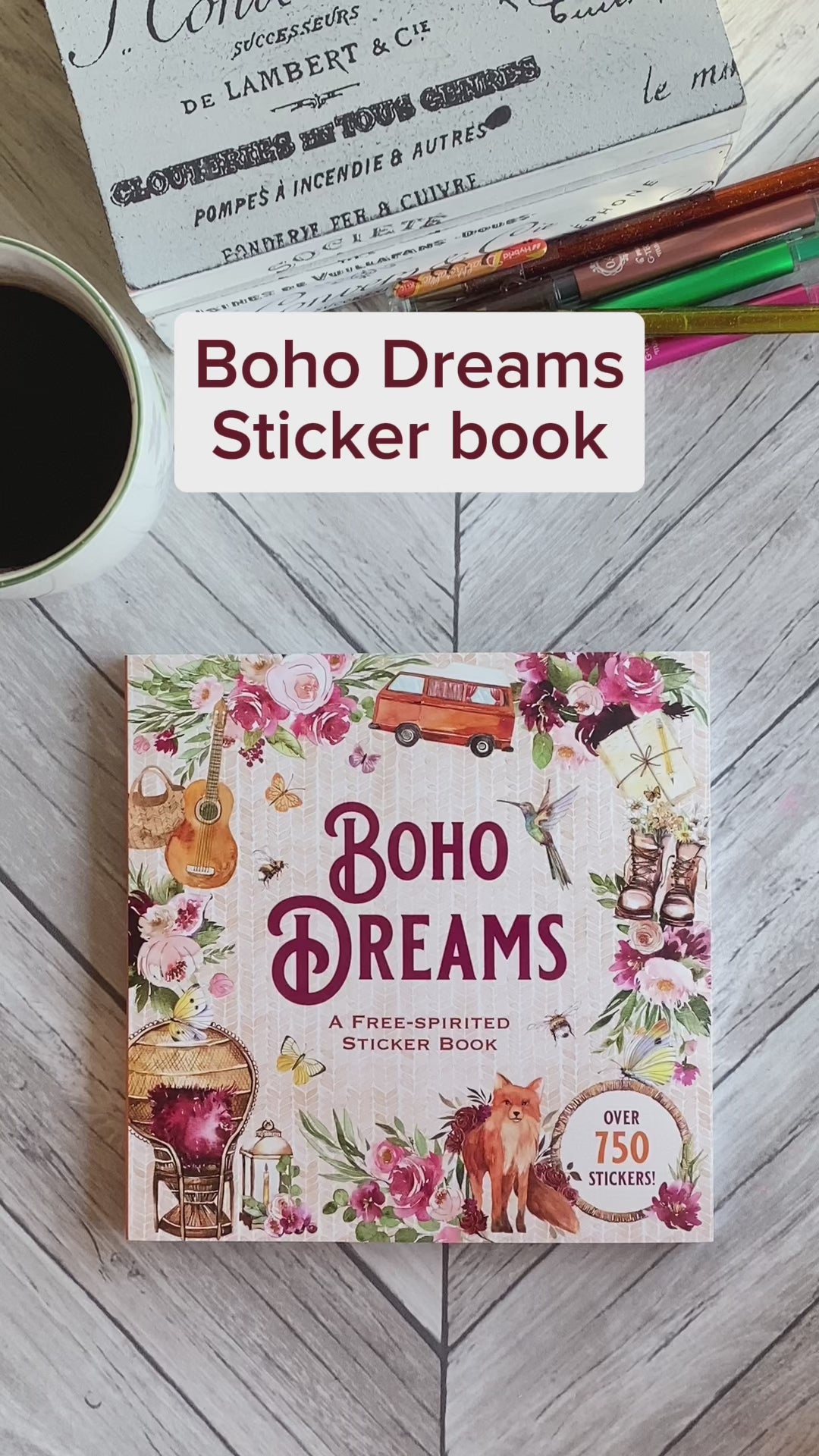 Video - Boho Dreams Sticker book 