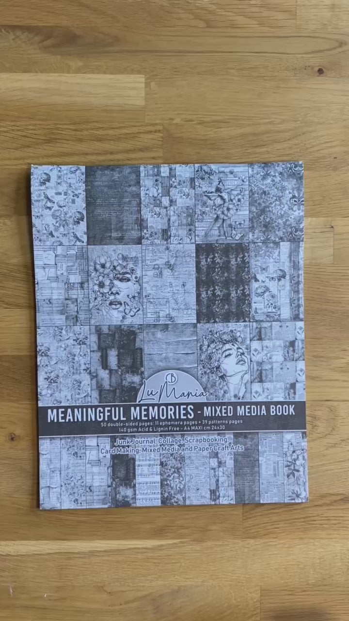 Video där vi visar Mixed media book - Meaningful memories från Ciao Bella.