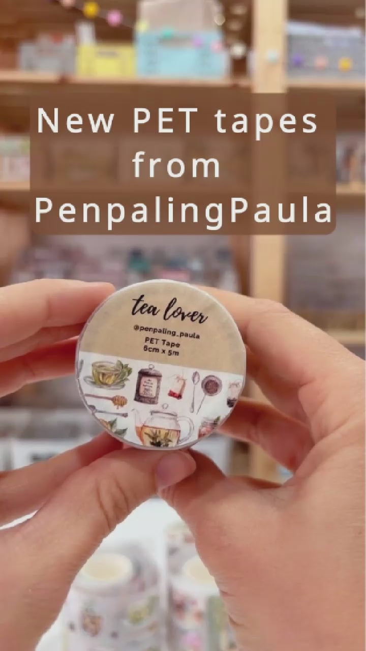 Pre-cut PET Tape - Penpaling Paula - Tea lover