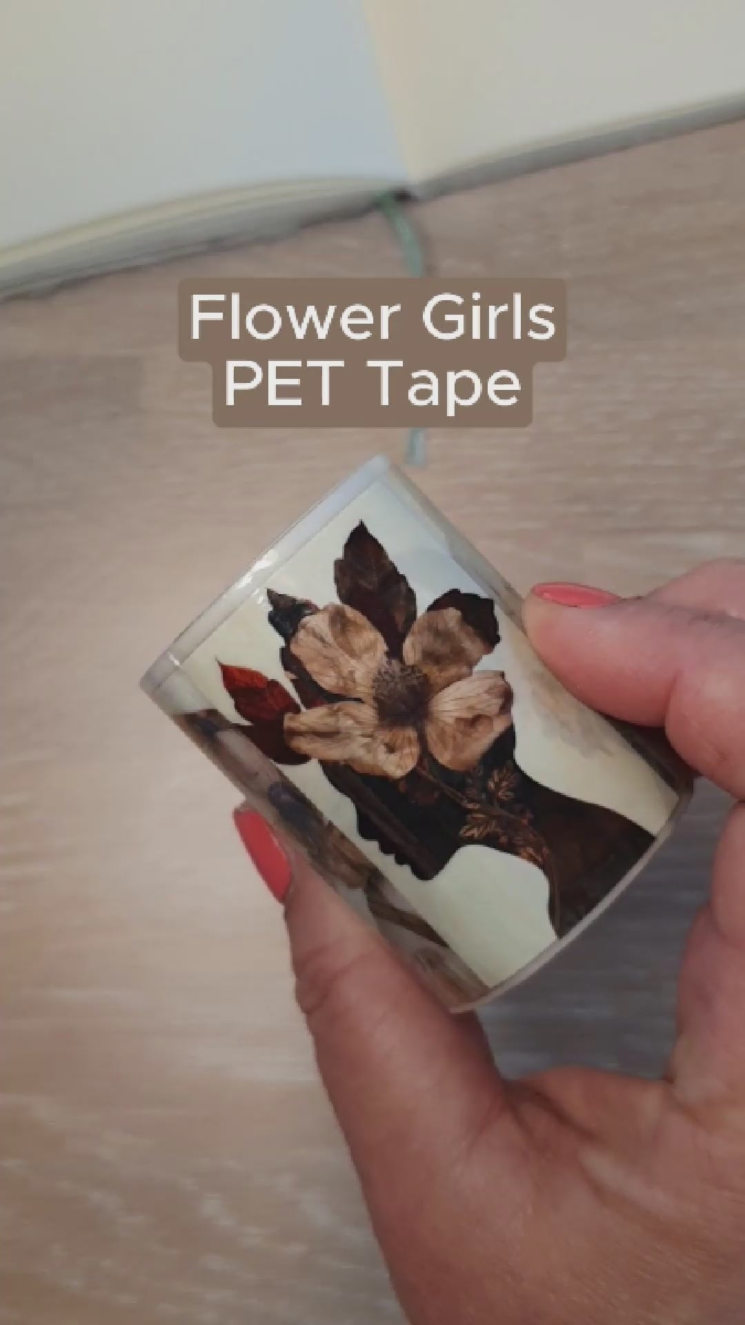Pet Tape - MIC - Flower Girls Glossy & Embossed 60 mm