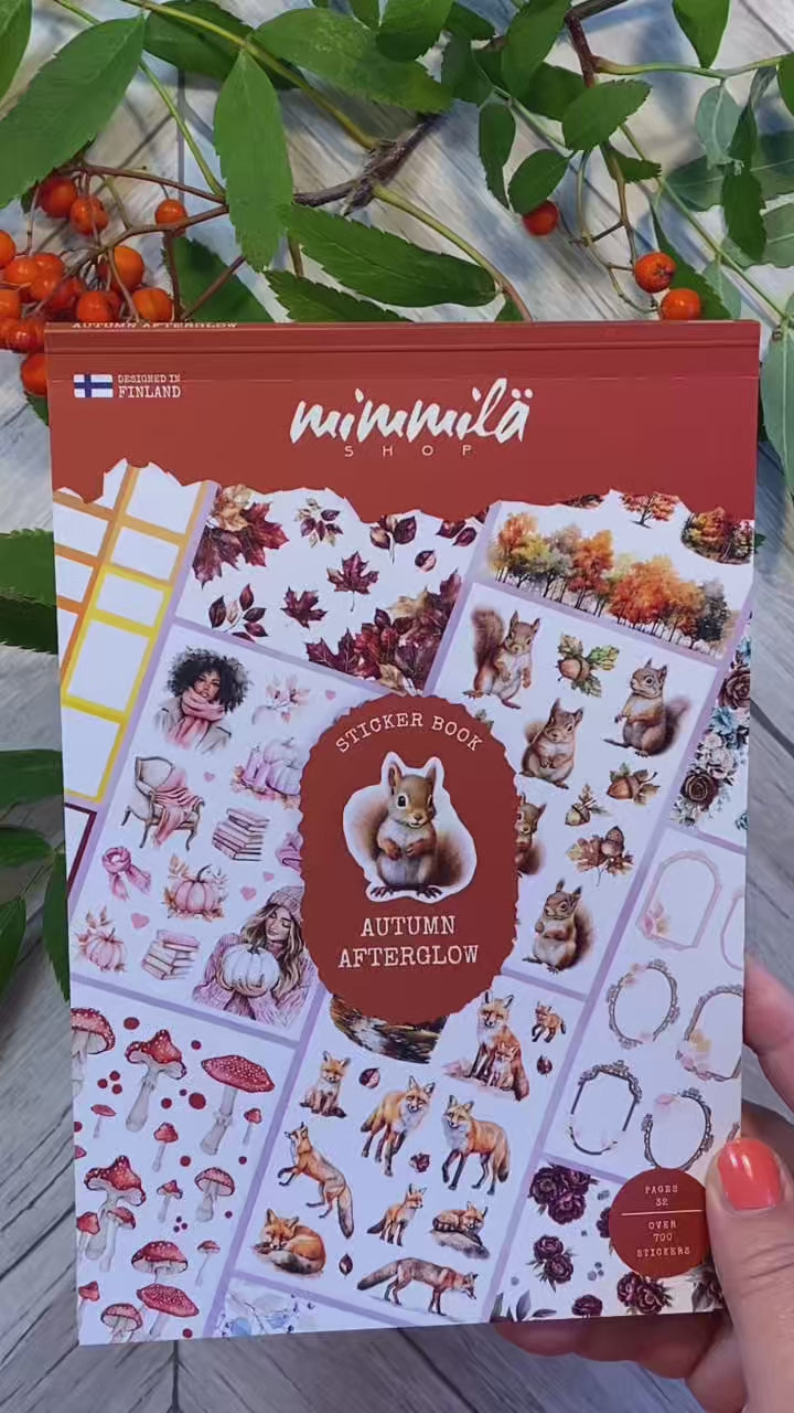 Video - Sticker book från Mimmilä - Autumn afterglow. Tidformera