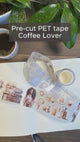 Coffee Lover pre-cut tape med kaffe motiv. Tidformera