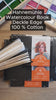 Video som visar de olika storlekarna på Deckle Edge Watrcolor Books från Hahnemule. Tidformera