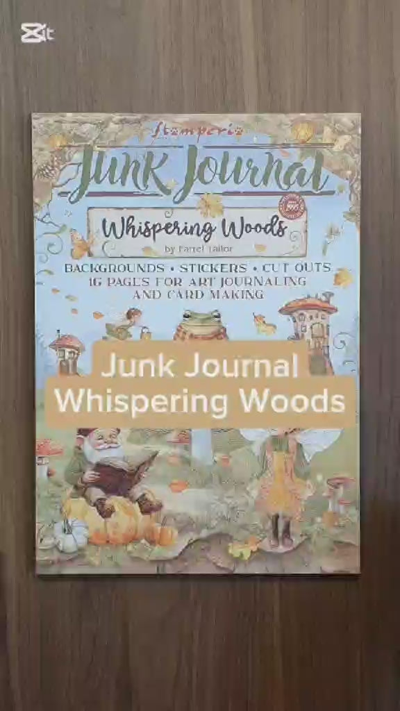 Video - Bläddra i Stamperias Whispering Woods Junk Journal