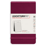 Reporter's Notebook Lt A6 Hard Cover Lined - Port Red
