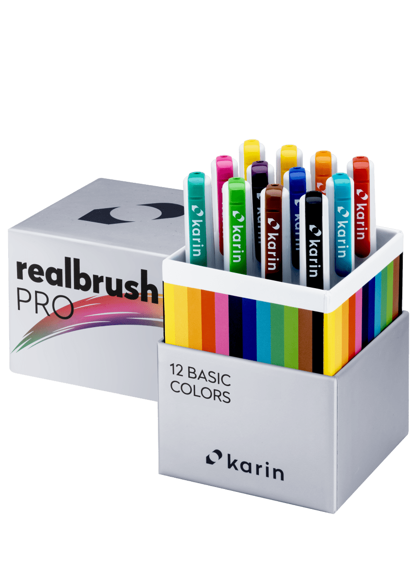 Realbrush PRO 12 - pack - Basic colors - Karin - Tidformera