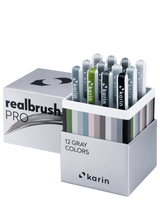 Realbrush PRO 12 - pack - Gray colors - Karin - Tidformera