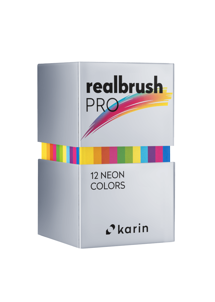 Realbrush PRO 12 - pack - Neon colors - Karin - Tidformera