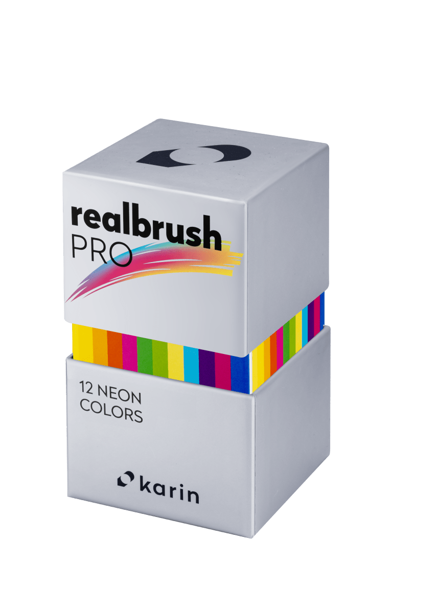 Realbrush PRO 12 - pack - Neon colors - Karin - Tidformera