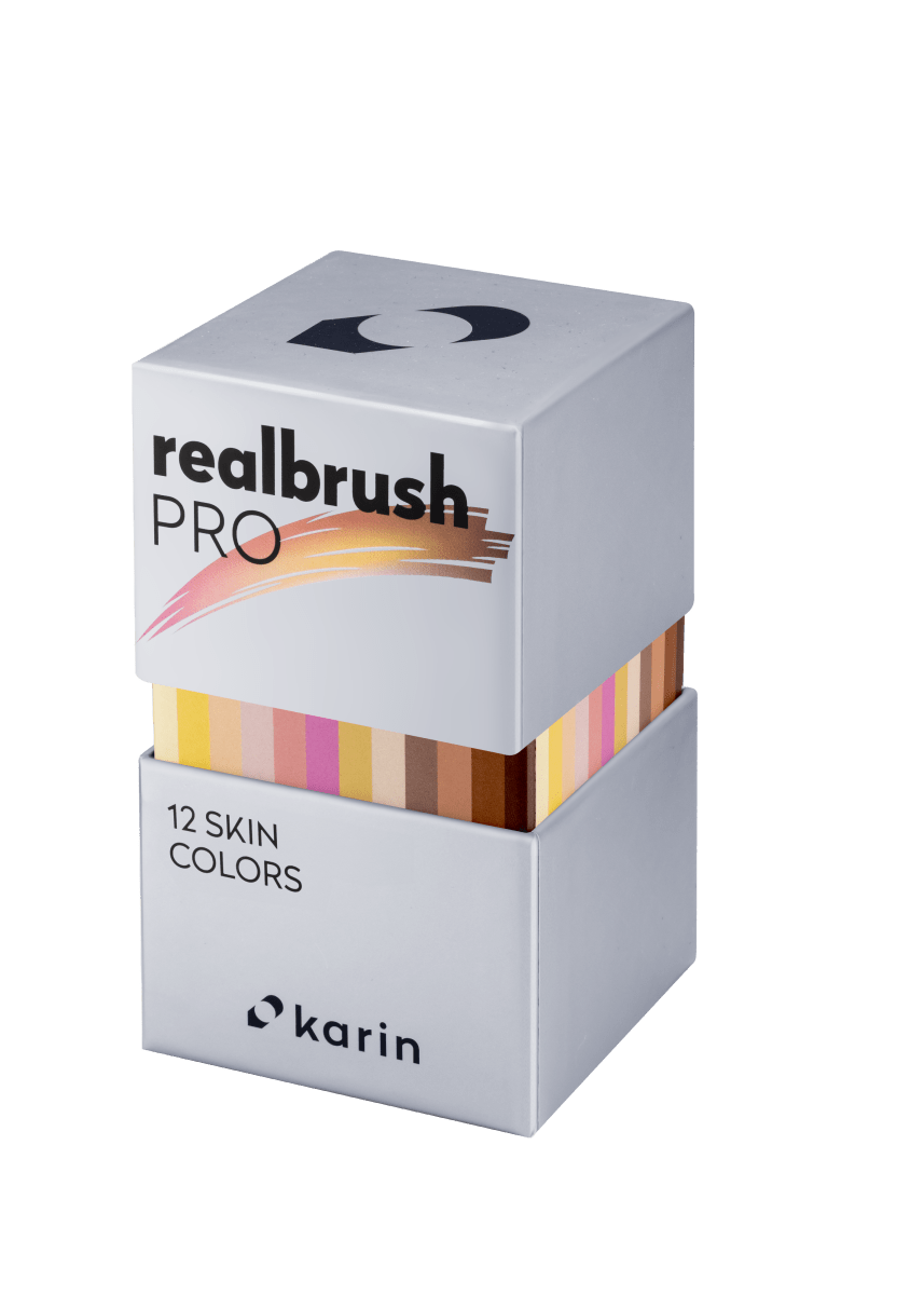 Realbrush PRO 12 - pack - Skin colors - Karin - Tidformera