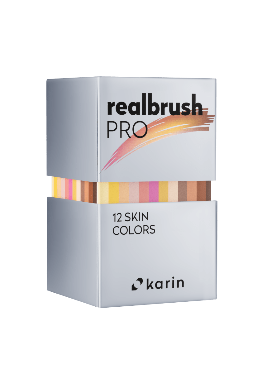 Realbrush PRO 12 - pack - Skin colors - Karin - Tidformera