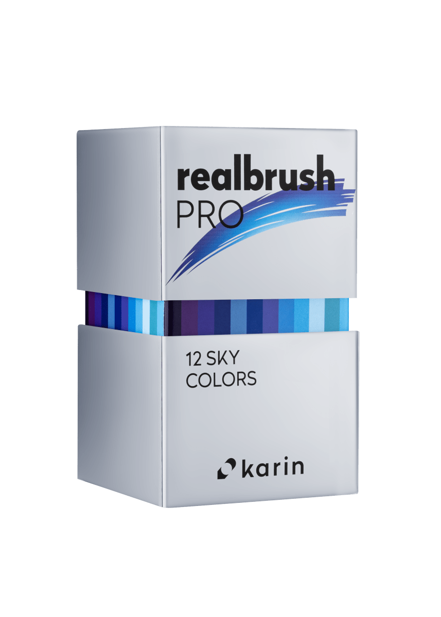 Realbrush PRO 12 - pack - Sky colors - Karin - Tidformera