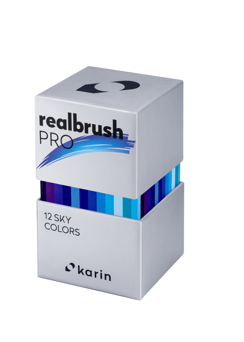 Realbrush PRO 12 - pack - Sky colors - Karin - Tidformera