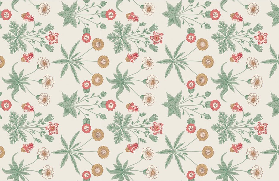 Remake sheet - Morris & Co - Daisy - 3 - MT masking tape - Tidformera