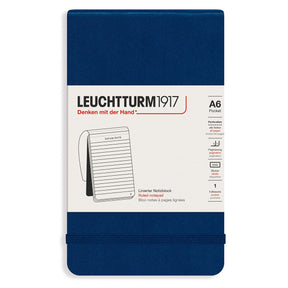 Reporterblock Lt A6 Hård pärm Linjerad - Navy - 1 - Leuchtturm1917 - Tidformera