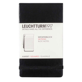 Reporterblock Lt A6 Hård pärm Rutad - Black - 1 - Leuchtturm1917 - Tidformera