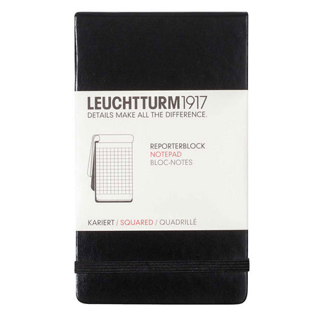 Reporterblock Lt A6 Hård pärm Rutad - Black - 1 - Leuchtturm1917 - Tidformera