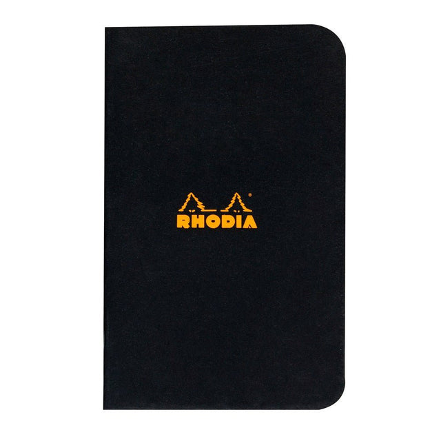 Rhodia Skrivhäften - A7 Rutat från Rhodia - Svart skrivhäfte - Tidformera