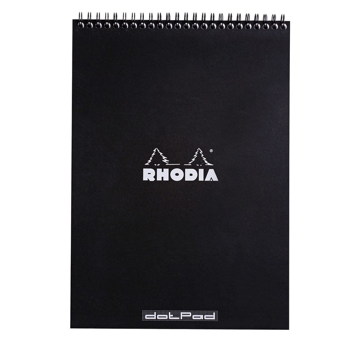 Rhodia Spiralblock A4+ Dotted Kortsida från Rhodia - Svart skrivblock - Tidformera