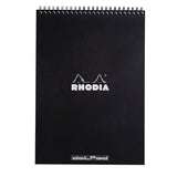 Rhodia Spiralblock A4+ Dotted Kortsida från Rhodia - Svart skrivblock - Tidformera