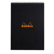 Rhodia Spiralblock A4+ Linjerat Kortsida från Rhodia - Svart skrivblock - Tidformera