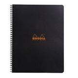 Rhodia Spiralblock A4+ Linjerat Långsida från Rhodia - Svart skrivblock - Tidformera