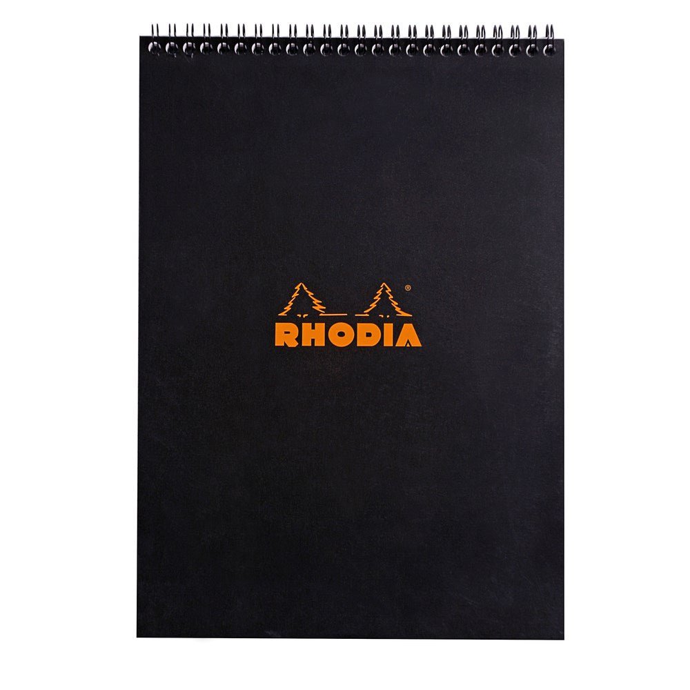 Rhodia Spiralblock A4+ Rutat Kortsida - 1 - Rhodia - Tidformera