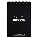 Rhodia Spiralblock A5+ Dotted Kortsida från Rhodia - Svart skrivblock - Tidformera