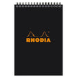 Rhodia Spiralblock A5+ Linjerat Kortsida från Rhodia - Svart skrivblock - Tidformera