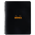 Rhodia Spiralblock A5+ Rutat Långsida Svart - 1 - Rhodia - Tidformera