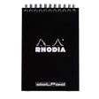 Rhodia Spiralblock A6+ Dotted Kortsida från Rhodia - Svart skrivblock - Tidformera