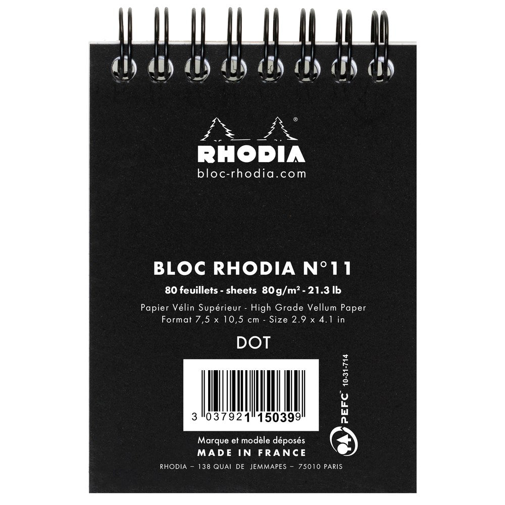 Rhodia Spiralblock A7 Dotted Kortsida - 3 - Rhodia - Tidformera