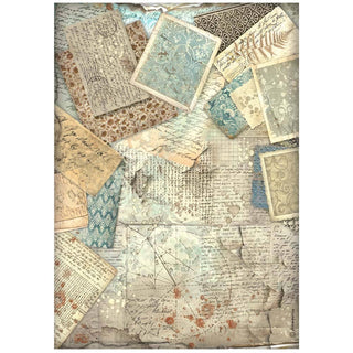Rice Paper A4 - Alterego - Letters - 1 - Stamperia - Tidformera