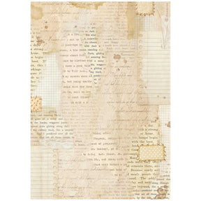 Rice Paper A4 - Cozy Family - Books Scraps - 1 - Stamperia - Tidformera