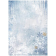 Rice Paper A4 - Dewdrops - Blue Snowflakes - Stamperia - Tidformera