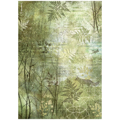 Rice Paper A4 - Forest - Trees
