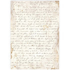 Rice Paper A4 - Handmade Letter - 1 - Stamperia - Tidformera