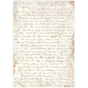 Rice Paper A4 - Handmade Letter - 1 - Stamperia - Tidformera