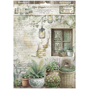 Rice Paper A4 - Herbarium Silvae - 6 - pack - 1 - Stamperia - Tidformera