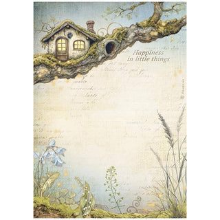 Rice Paper A4 - Hidden Grove - Treehouse - 1 - Stamperia - Tidformera