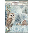 Rice Paper A4 - The Owl's House - 6 - pack - 1 - Stamperia - Tidformera