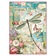 Rice Paper A4 - Wonderland Dragonfly - Stamperia - Tidformera