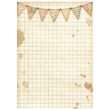 Rice Paper A6 - 8-pack - Backgrounds - Cozy Family - 9 - Stamperia - Tidformera