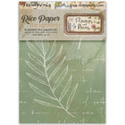Rice Paper A6 - 8-pack - Backgrounds - Flowers and Poems - 1 - Stamperia - Tidformera