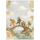 Rice Paper A6 - 8-pack - Cozy Family - 9 - Stamperia - Tidformera