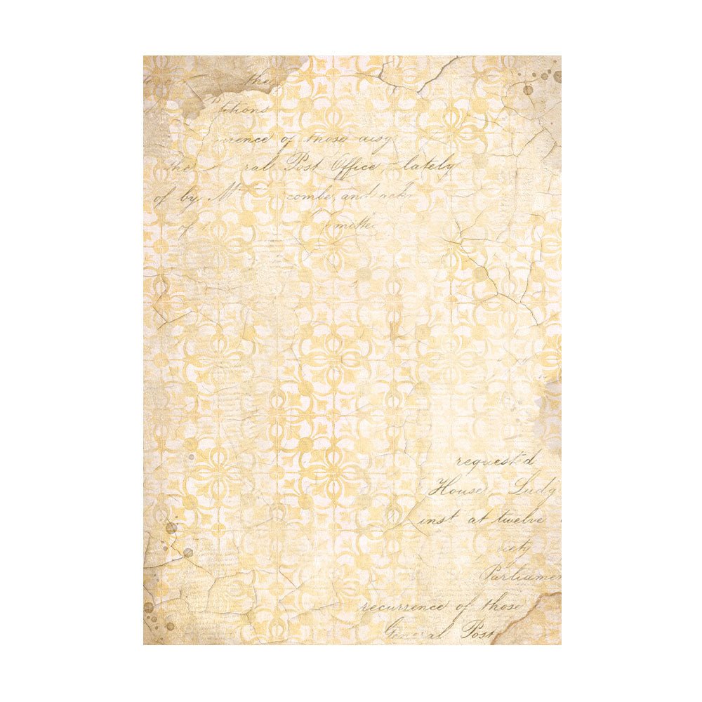 Rice Paper A6 - Golden Harmony - 8 - pack - Stamperia - Tidformera