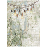 Rice Paper A6 - Herbarium Silvae - Backgrounds - 8 - pack - 2 - Stamperia - Tidformera