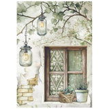 Rice Paper A6 - Herbarium Silvae - Mini - 8 - pack - 2 - Stamperia - Tidformera