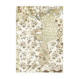 Rice Paper A6 - Old Lace - 8 - pack - Stamperia - Tidformera