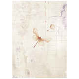 Rice Paper A6 - Quiet Days - Backgrounds - 8 - pack - 3 - Stamperia - Tidformera